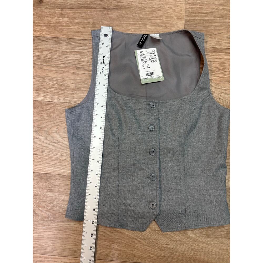 Divided H&M Women's Vest Gray Size XS - Picture 5 of 5